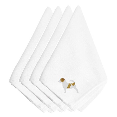 Carolines Treasures Jack Russell Terrier Embroidered Napkins, Set of 4 BB3407NPKE